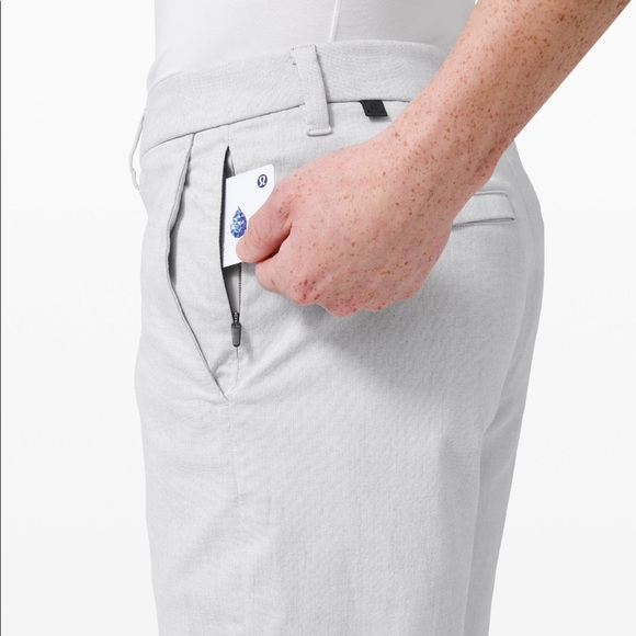 Lululemon Commission Relaxed Fit Short 11” Qwick Oxford Size 32 (White) - Picture 4 of 13